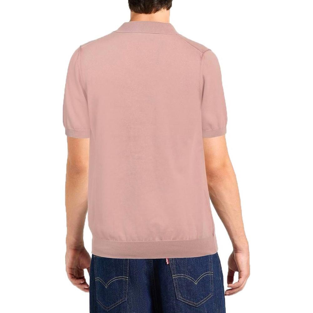 Alpha Studio Pink Cotton Polo Shirt AL-14582-IT46 | S