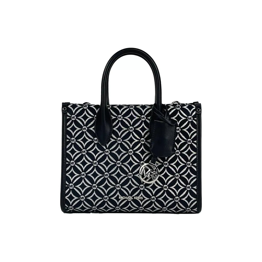 Michael Kors Mirella Small Top Zip Crossbody Tote Bag Black 86081