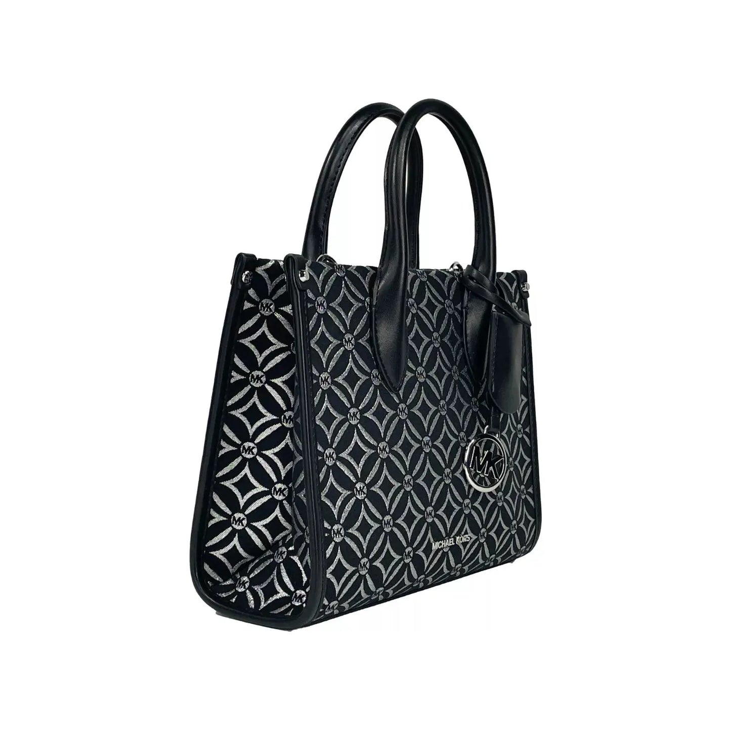 Michael Kors Mirella Small Top Zip Crossbody Tote Bag Black 86081