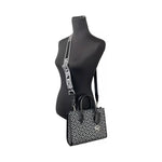 Michael Kors Mirella Small Top Zip Crossbody Tote Bag Black 86081