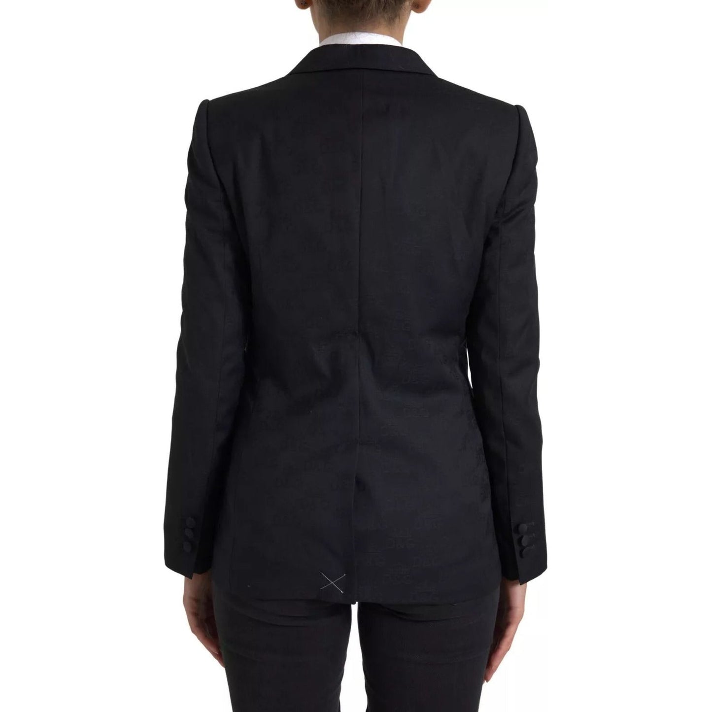 Dolce & Gabbana Black Long Sleeve Coat Blazer Jacket JKT3320-44