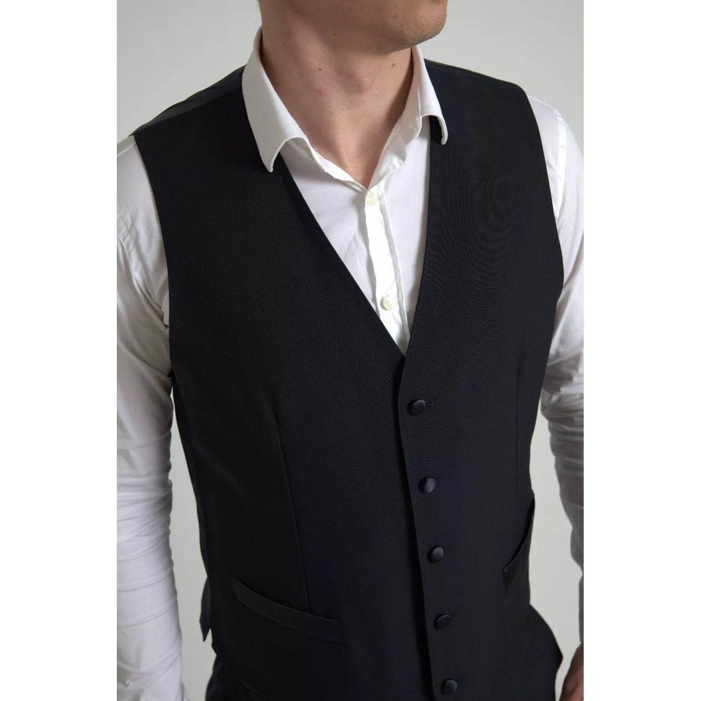 Dolce & Gabbana Black 3 Piece Single Breasted MARTINI Suit KOS2118-52
