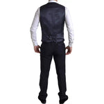 Dolce & Gabbana Black 3 Piece Single Breasted MARTINI Suit KOS2118-52