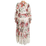 Dolce & Gabbana Multicolor Floral Maxi Sheath Dress DR2159-38