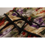 Dolce & Gabbana Beige Floral Sleeveless Round Neck Mini Dress DR28271-36