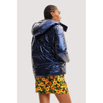 Desigual Blue Polyamide Jackets & Coat DE-12051200010-XXL