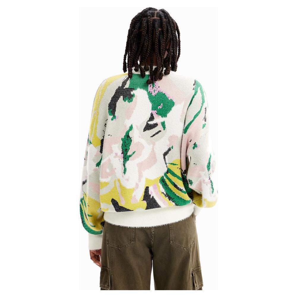 Desigual Cream Polyamide Sweater DE-12065600143-IT44|L