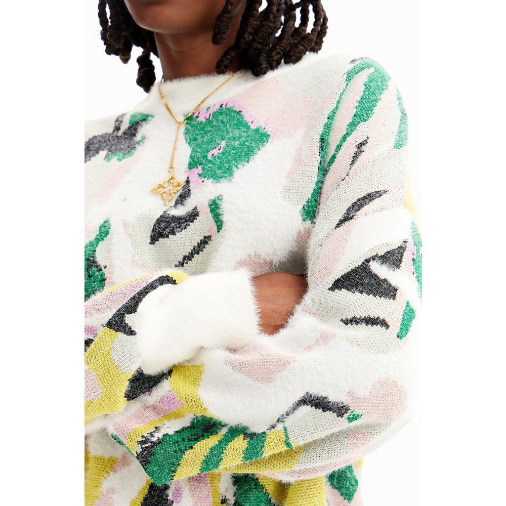 Desigual Cream Polyamide Sweater DE-12065600143-IT44|L