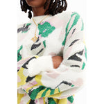 Desigual Cream Polyamide Sweater DE-12065600143-IT44|L