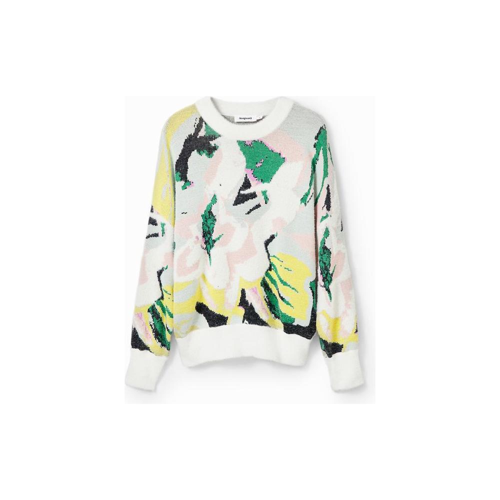 Desigual Cream Polyamide Sweater DE-12065600143-IT44|L