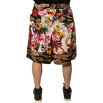 Dolce & Gabbana Multicolor Floral Cotton Men Bermuda Shorts PAN75652-54