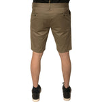 Dolce & Gabbana Brown Chino Cotton Stretch Casual Shorts PAN75656-50
