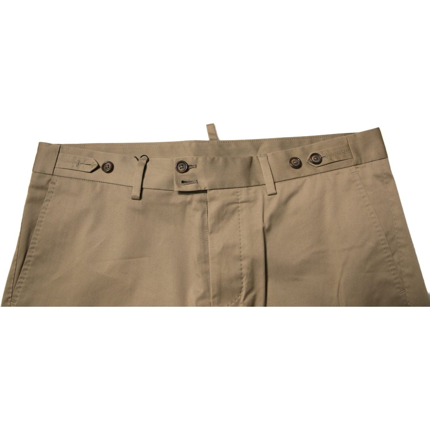 Dolce & Gabbana Brown Chino Cotton Stretch Casual Shorts PAN75656-50