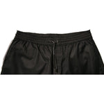 Dolce & Gabbana Black Polyester Jersey Mid Waist Shorts PAN76153-48