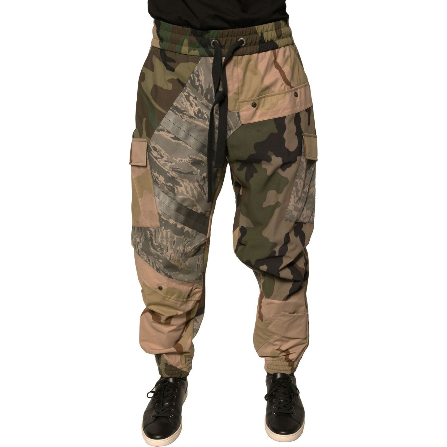 Dolce & Gabbana Multicolor Camouflage Jogger Sweatpants Pants PAN75678-48