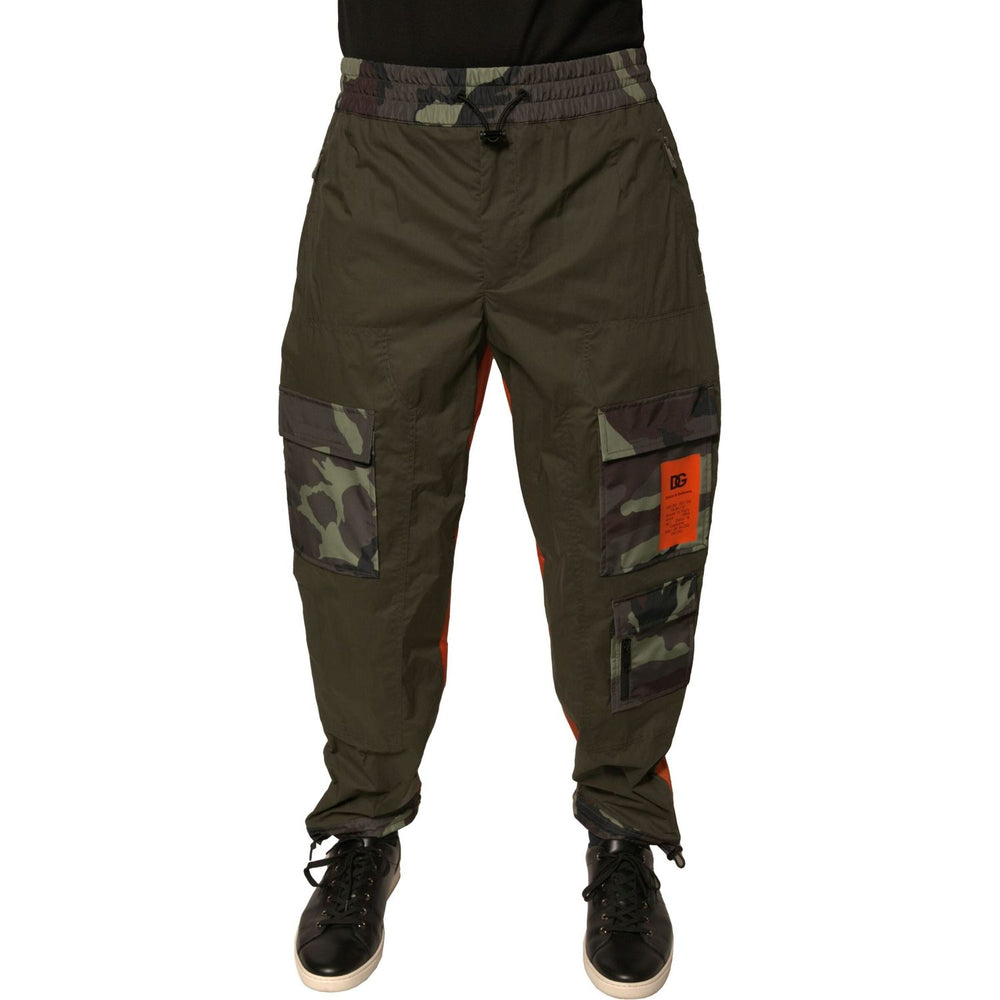 Dolce & Gabbana Multicolor Camouflage Jogger Cargo Pants PAN75686-44