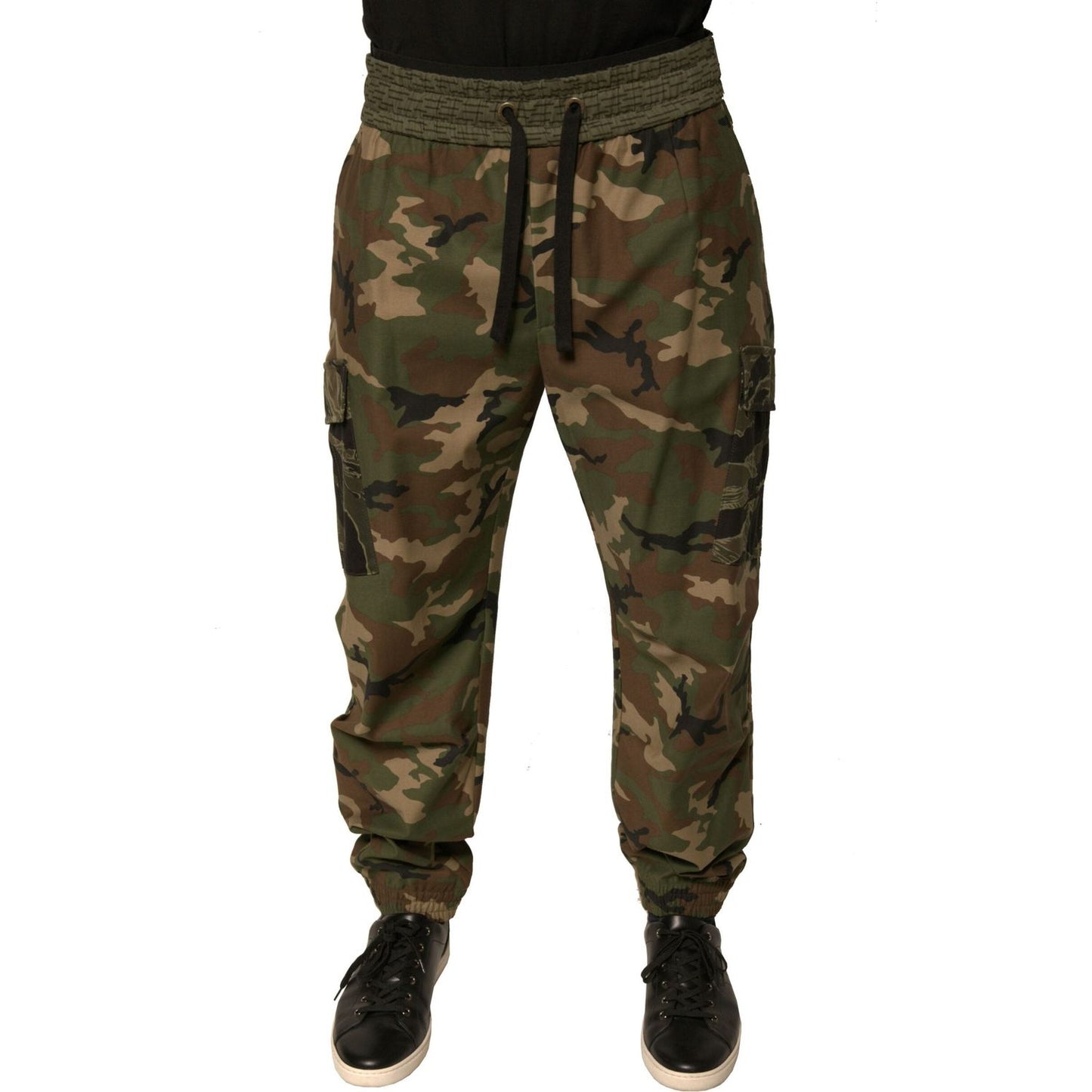Dolce & Gabbana Multicolor Camouflage Cargo Sweatpants Pants PAN75689-50