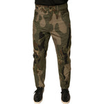 Dolce & Gabbana Multicolor Camouflage Cotton Pants PAN75690-48