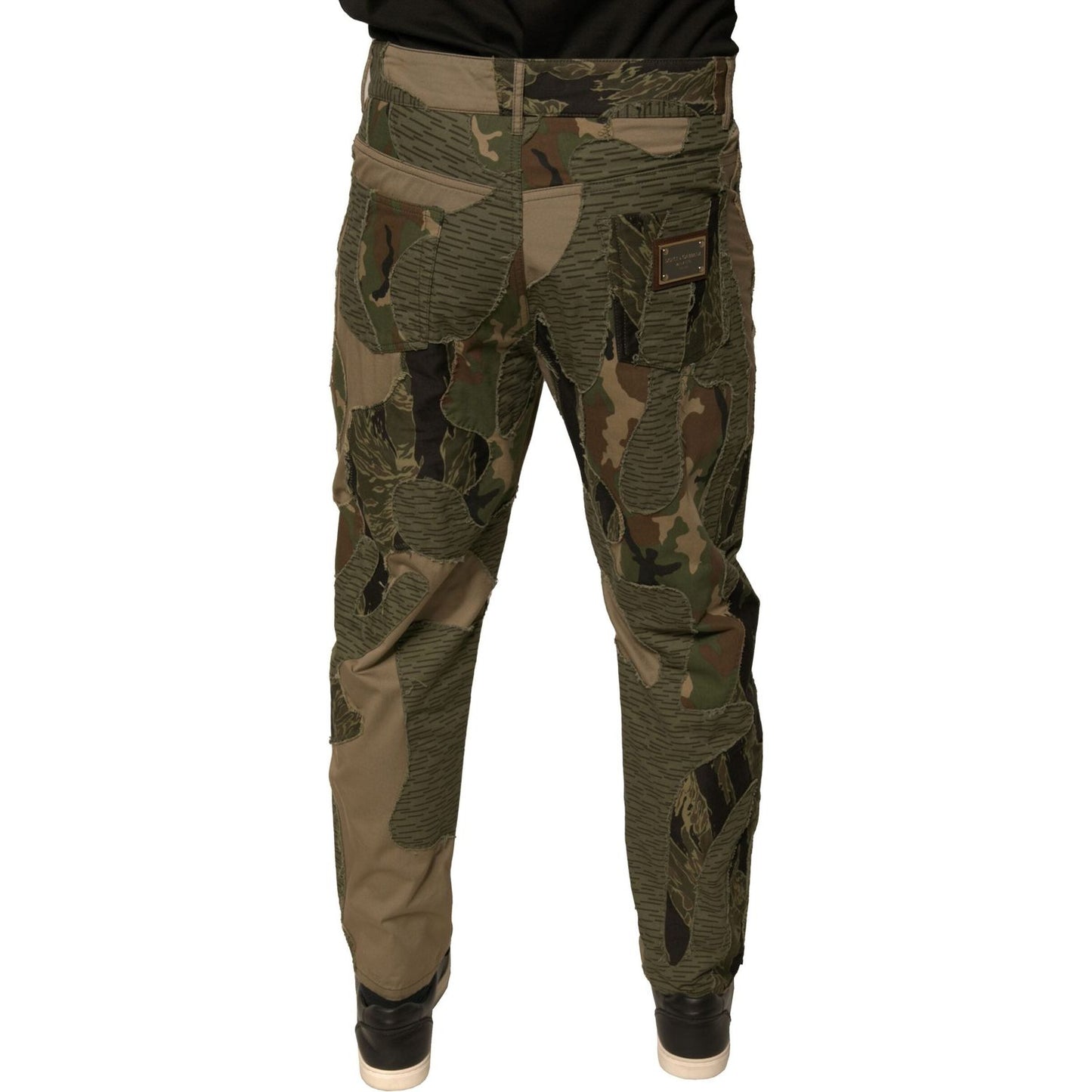 Dolce & Gabbana Multicolor Camouflage Cotton Pants PAN75690-48