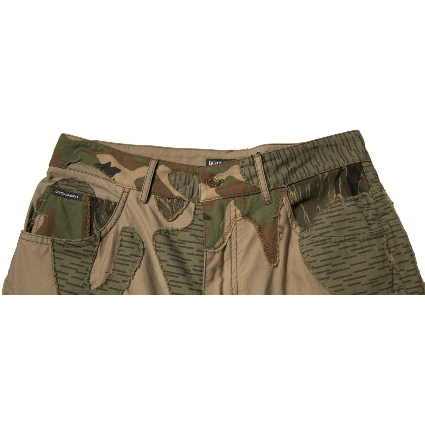 Dolce & Gabbana Multicolor Camouflage Cotton Pants PAN75690-48