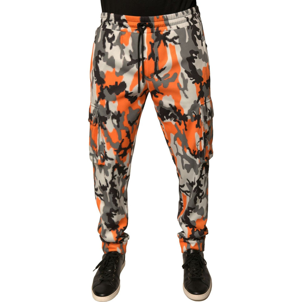Dolce & Gabbana Multicolor Camouflage Cargo Jogger Pants PAN75692-50