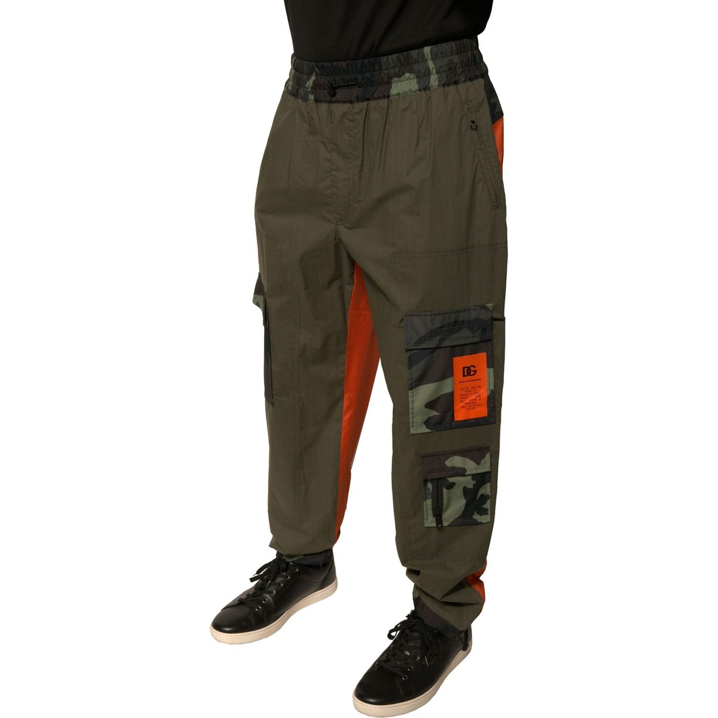 Dolce & Gabbana Multicolor Camouflage Jogger Cargo Pants PAN75693-48