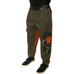 Dolce & Gabbana Multicolor Camouflage Jogger Cargo Pants PAN75693-48
