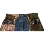 Dolce & Gabbana Blue Patchwork Cotton Straight Denim Jeans PAN75707-44