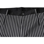 Dolce & Gabbana Black Stripes Skinny Dress Pants PAN75782-58