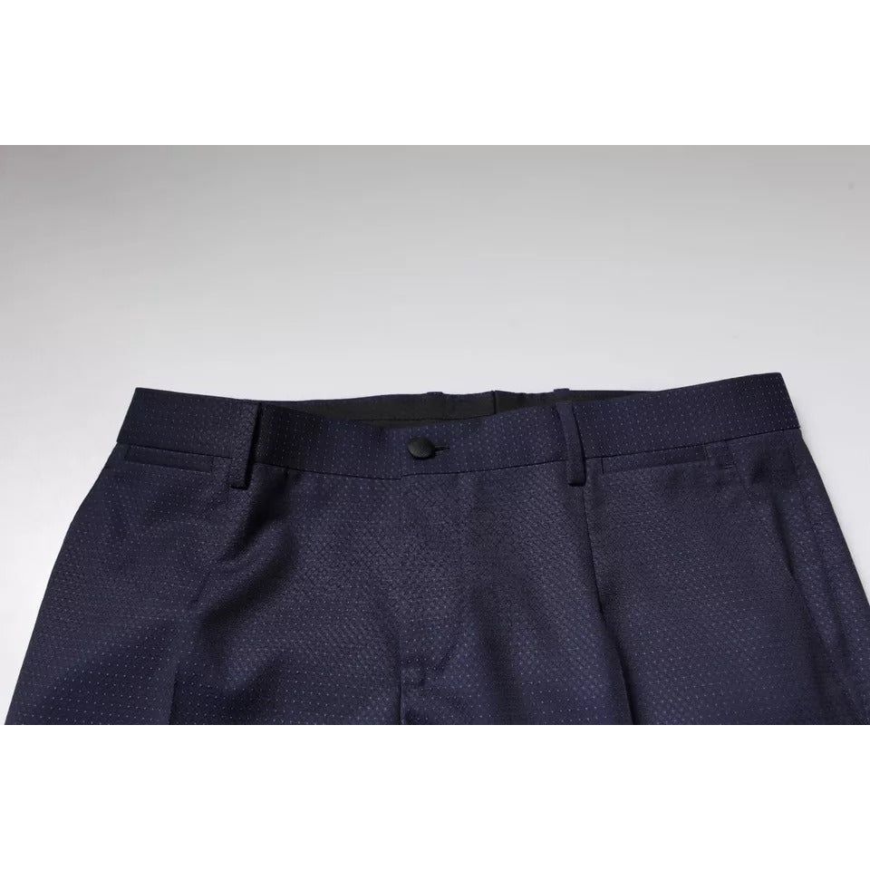 Dolce & Gabbana Dark Blue Cotton Men Dress Pants PAN75768-46