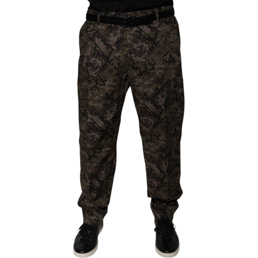 Dolce & Gabbana Multicolor Camouflage Men Dress Pants PAN75774-54