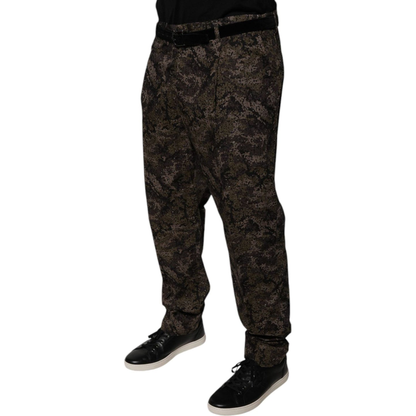 Dolce & Gabbana Multicolor Camouflage Men Dress Pants PAN75774-54