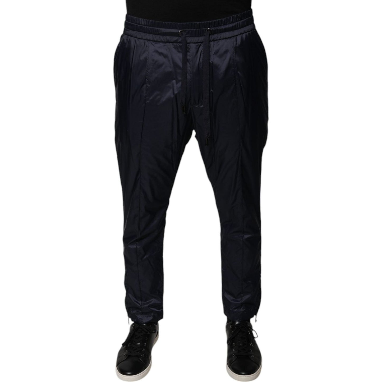 Dolce & Gabbana Dark Blue Cotton Skinny Sweatpants Pants PAN75785-48