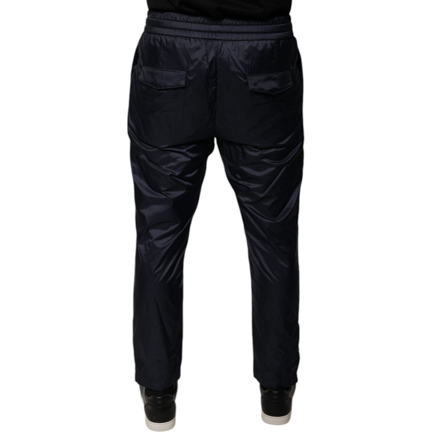 Dolce & Gabbana Dark Blue Cotton Skinny Sweatpants Pants PAN75785-48