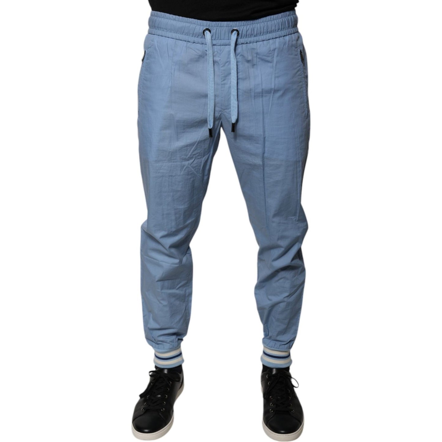 Dolce & Gabbana Blue Cotton Jogger Sweatpants Pants PAN75786-46