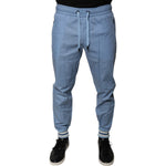 Dolce & Gabbana Blue Cotton Jogger Sweatpants Pants PAN75786-46
