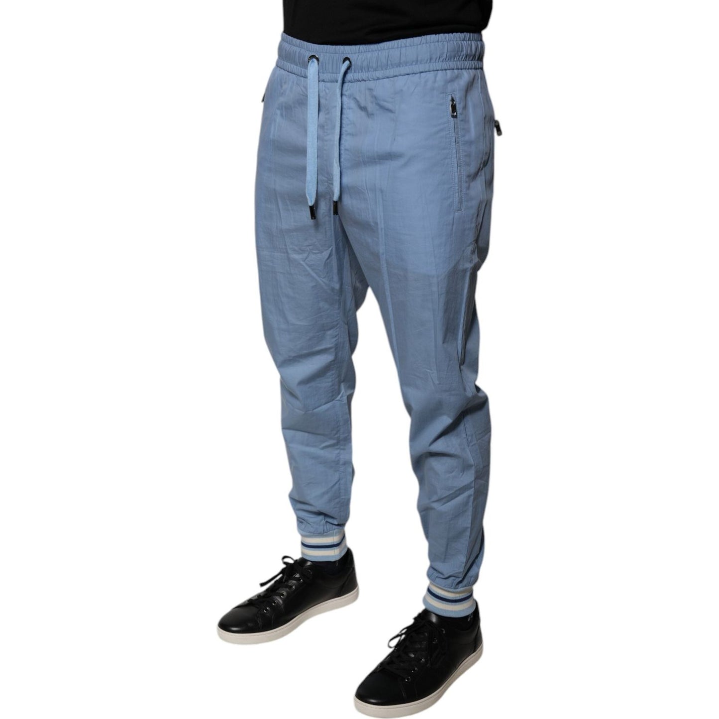Dolce & Gabbana Blue Cotton Jogger Sweatpants Pants PAN75786-46