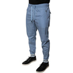 Dolce & Gabbana Blue Cotton Jogger Sweatpants Pants PAN75786-46