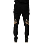Dolce & Gabbana Black Leopard Slim Fit Jogger Pants PAN75802-44