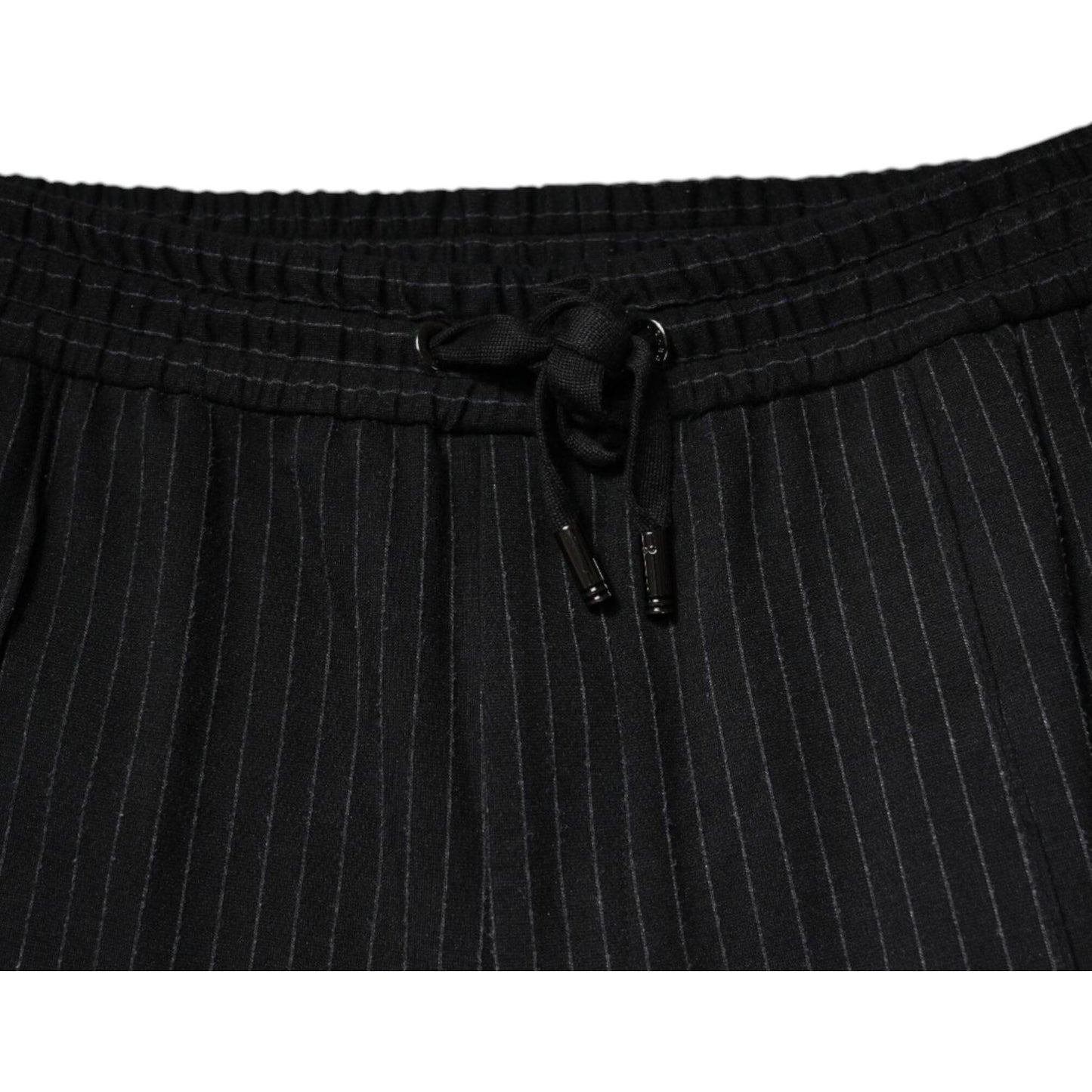 Dolce & Gabbana Black Stripes Viscose Skinny Dress Pants PAN75803-54