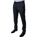 Dolce & Gabbana Blue Wool Tapered Formal Dress Pants PAN75806-48