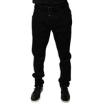 Dolce & Gabbana Black Logo Cotton Stretch Skinny Denim Jeans PAN75827-58