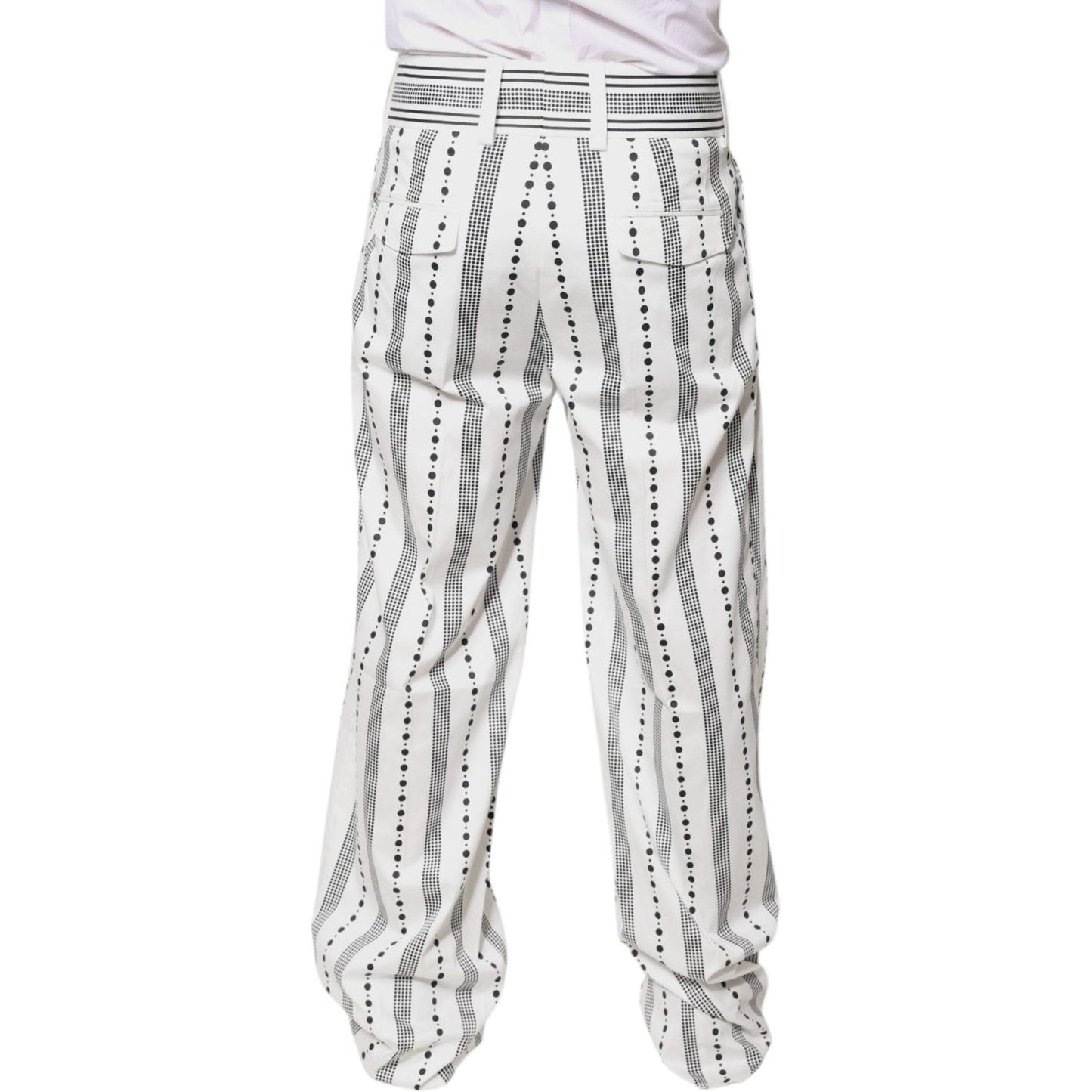 Dolce & Gabbana White Straight Formal Dress Pants PAN75842-50