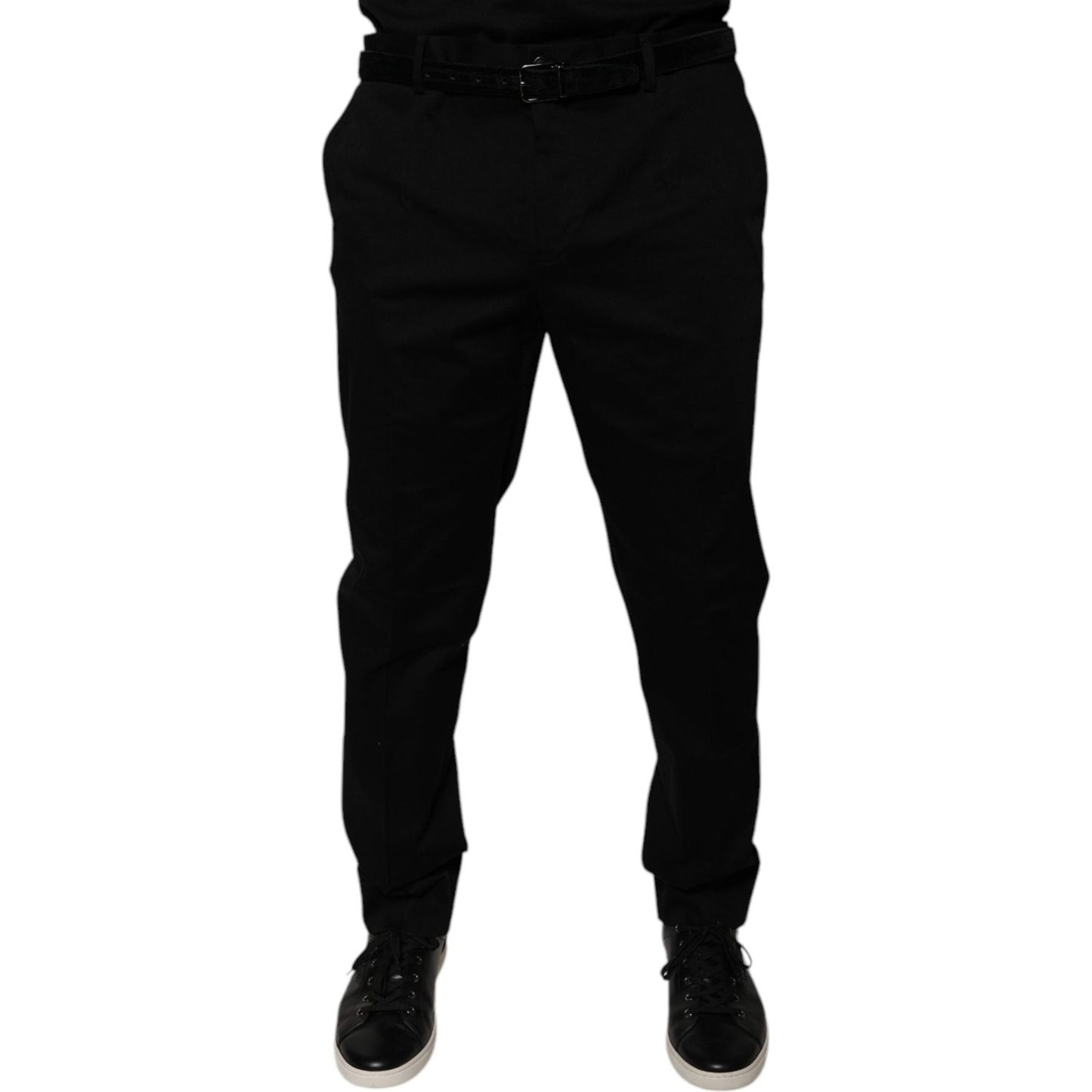 Dolce & Gabbana Black Tapered Formal Dress Pants PAN75851-54
