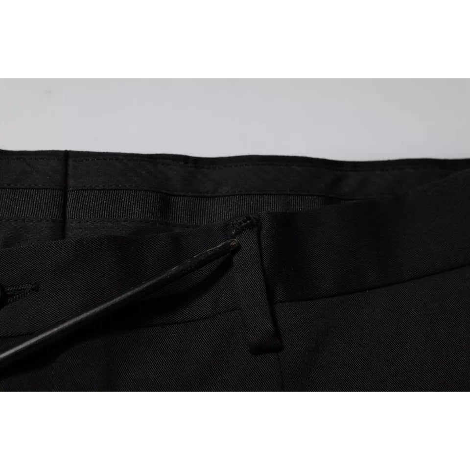 Dolce & Gabbana Black Tapered Formal Dress Pants PAN75851-54
