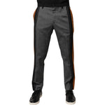 Dolce & Gabbana Multicolor Cotton Tapered Dress Formal Pants PAN75917-50