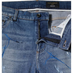 Dolce & Gabbana Blue Cotton Stretch Tattered Skinny Denim Jeans PAN75923-44