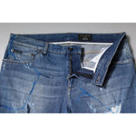 Dolce & Gabbana Blue Cotton Stretch Tattered Skinny Denim Jeans PAN75923-44
