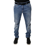 Dolce & Gabbana Light Blue Cotton Men Skinny Denim Jeans PAN75937-54