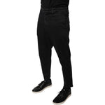 Dolce & Gabbana Black HOUSTON Men Cropped Denim Jeans PAN75942-33